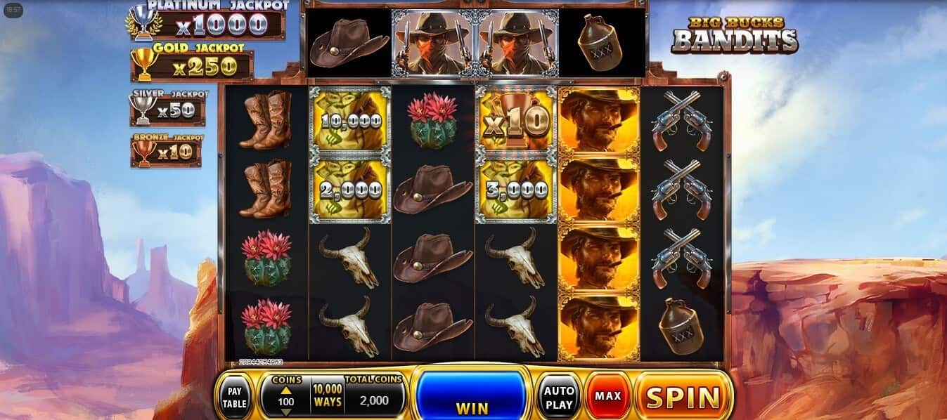 big bucks bandits slot game