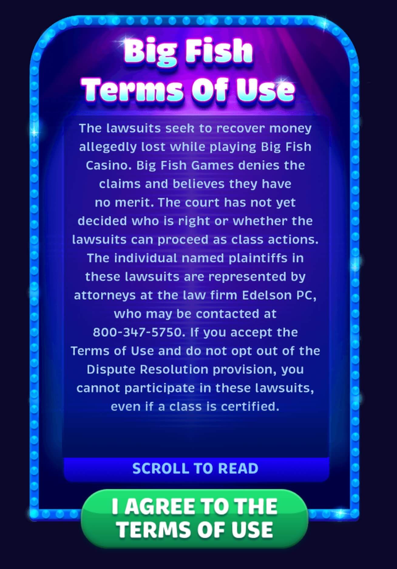 Big Fish Casino Lawsuit