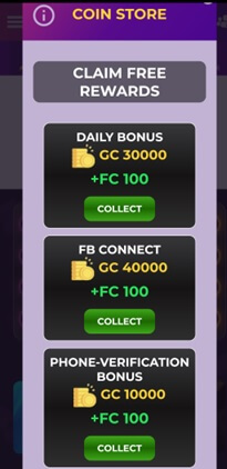 Free coin bonuses