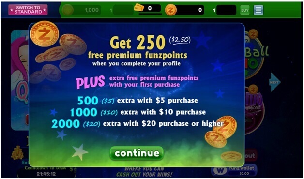 Funzpoints bonus codes