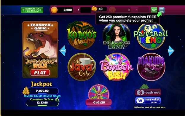 Funzpoints games to play and win