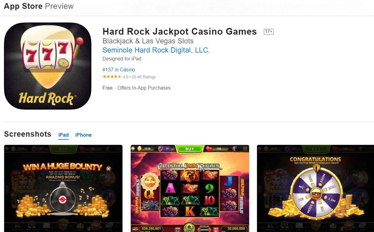 Hard Rock Free Casino App