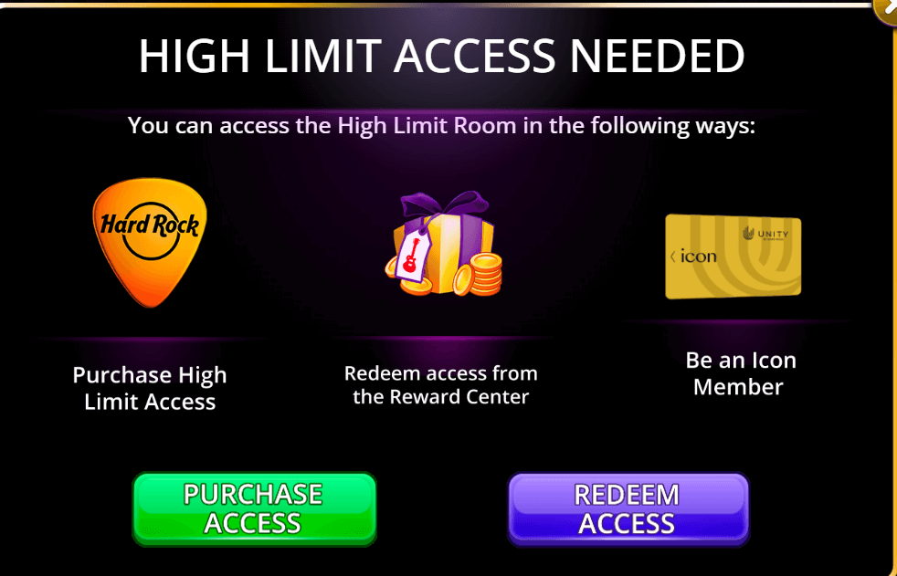 Hard Rock High Limit Games