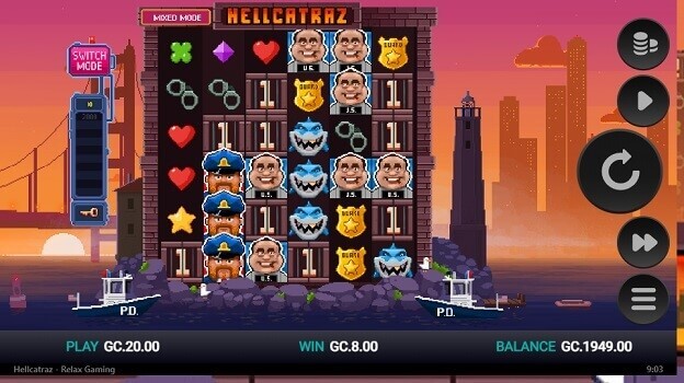 hellcatraz slot game