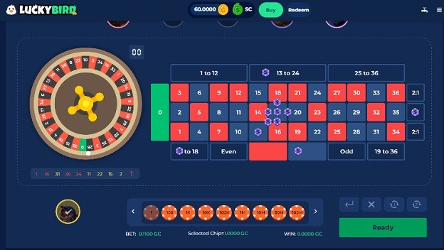 luckybird.io live roulette games