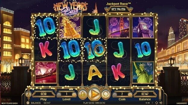 new year's bash slot game