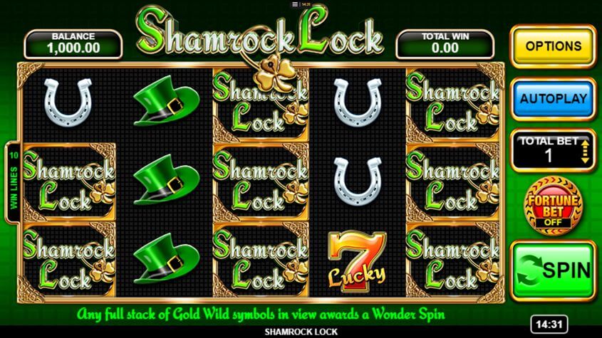 Shamrock Lock Sweepstakes Slots