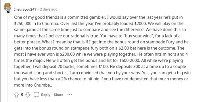 Chumba Casino Reddit Thread