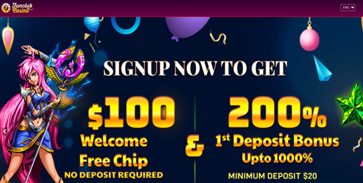 Fun Club Casino Welcome Bonus