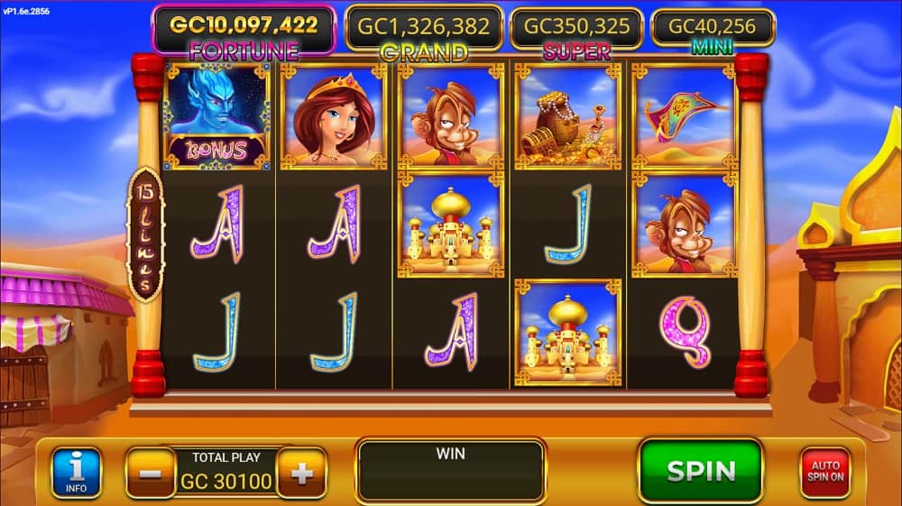 genies lamp slot - fortune coins casino