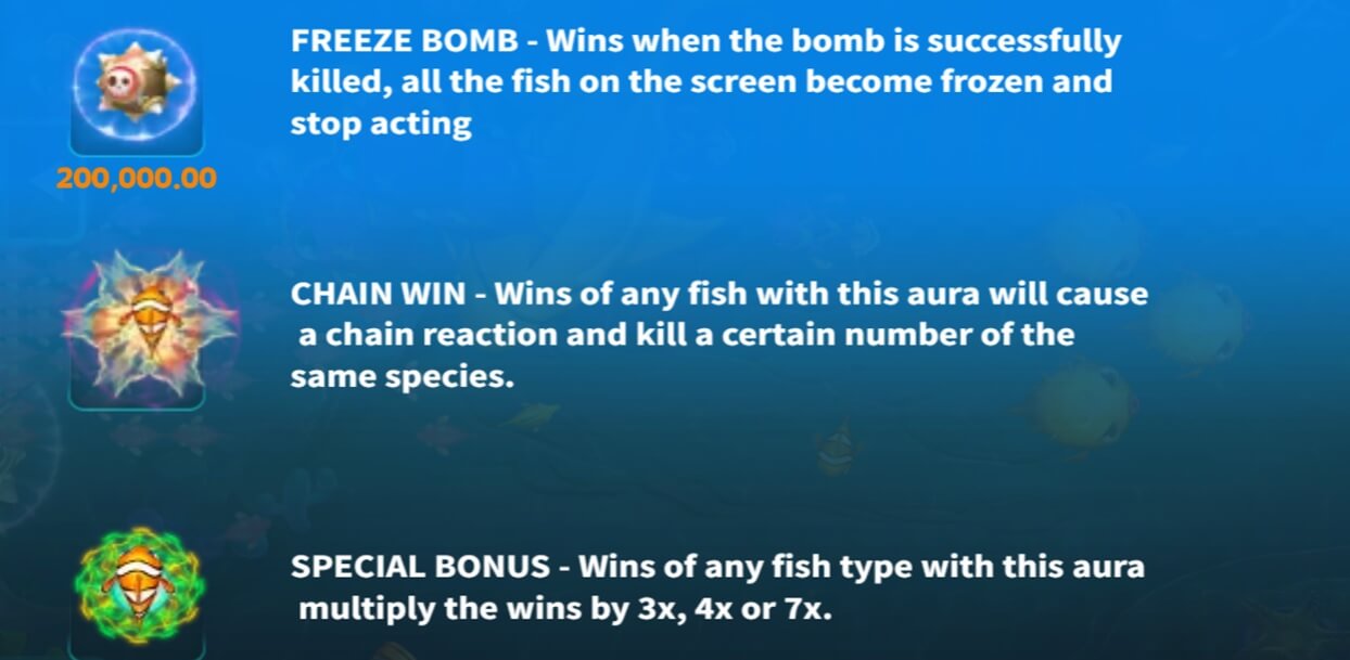 KA Fish Hunter Bonuses