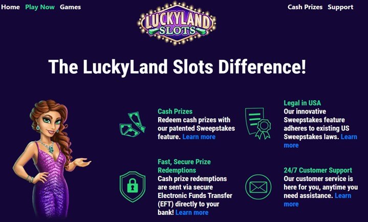 LuckyLand Slots Difference