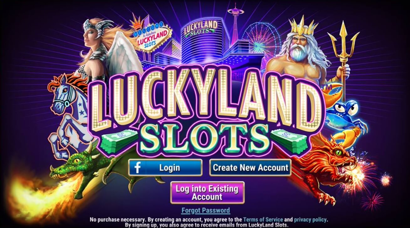 LuckyLand Slots Homepage