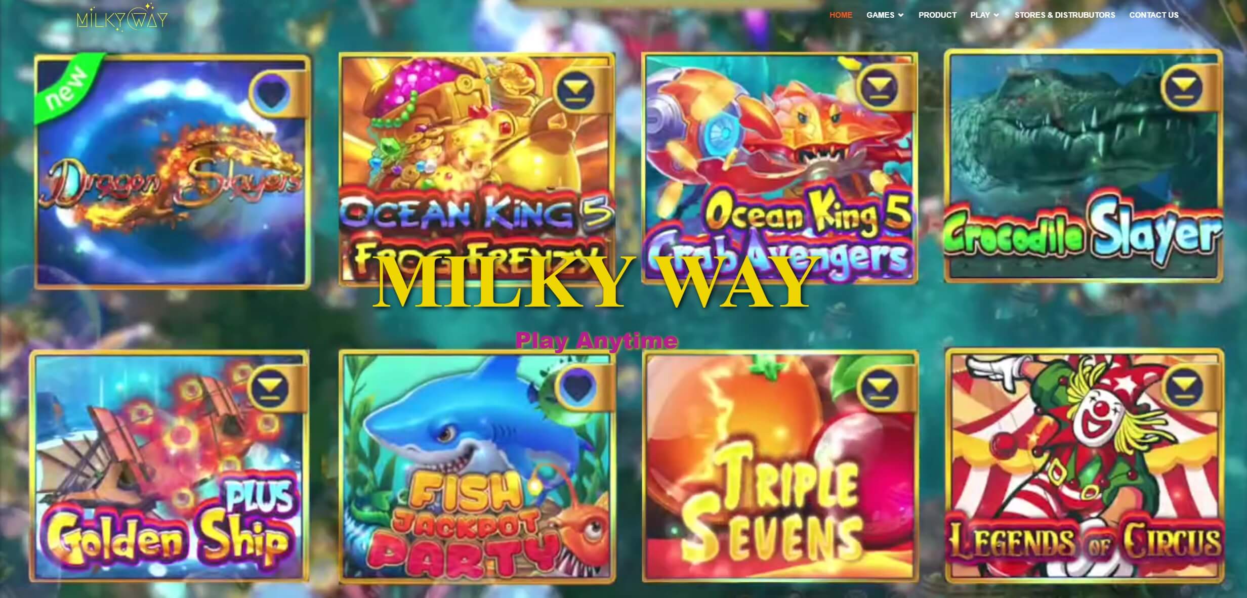 Milky Way Casino Homepage