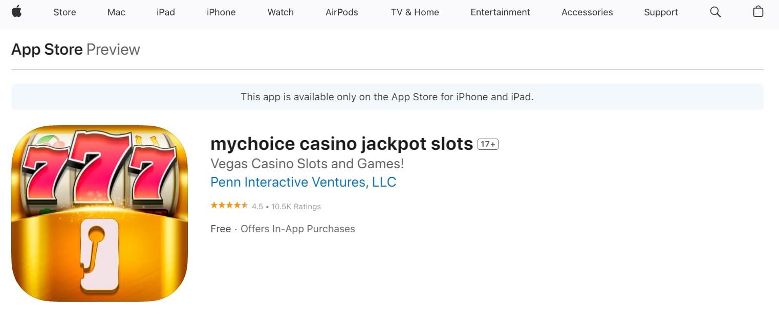 MyChoice Casino App Store