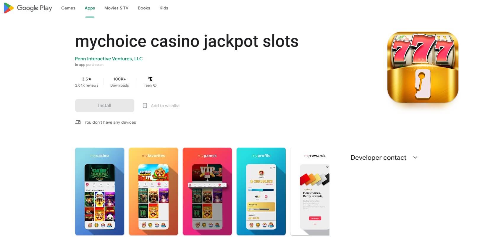 MyChoice Casino Google Play