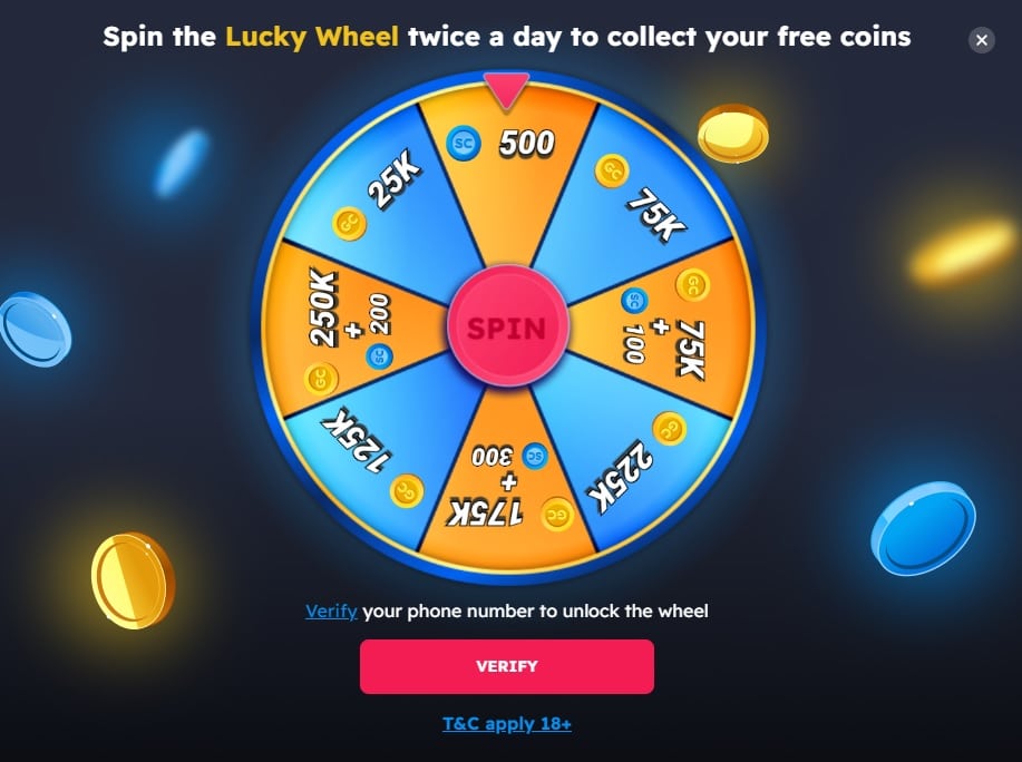 no limit casino lucky wheel