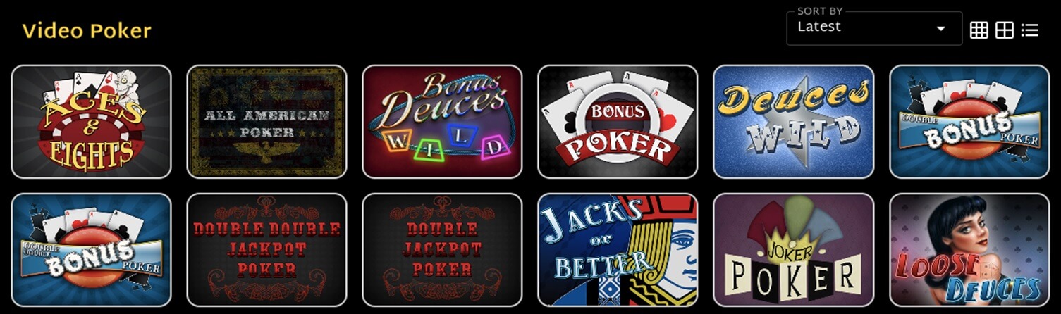 Ozwin Casino Video Poker