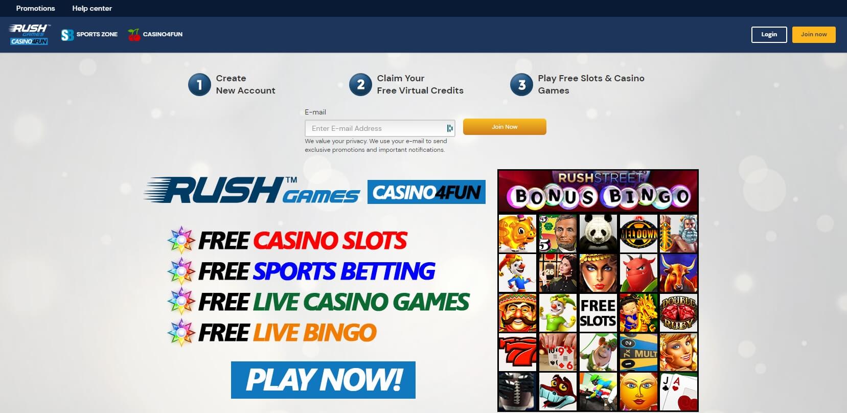 Rush Games Homepage