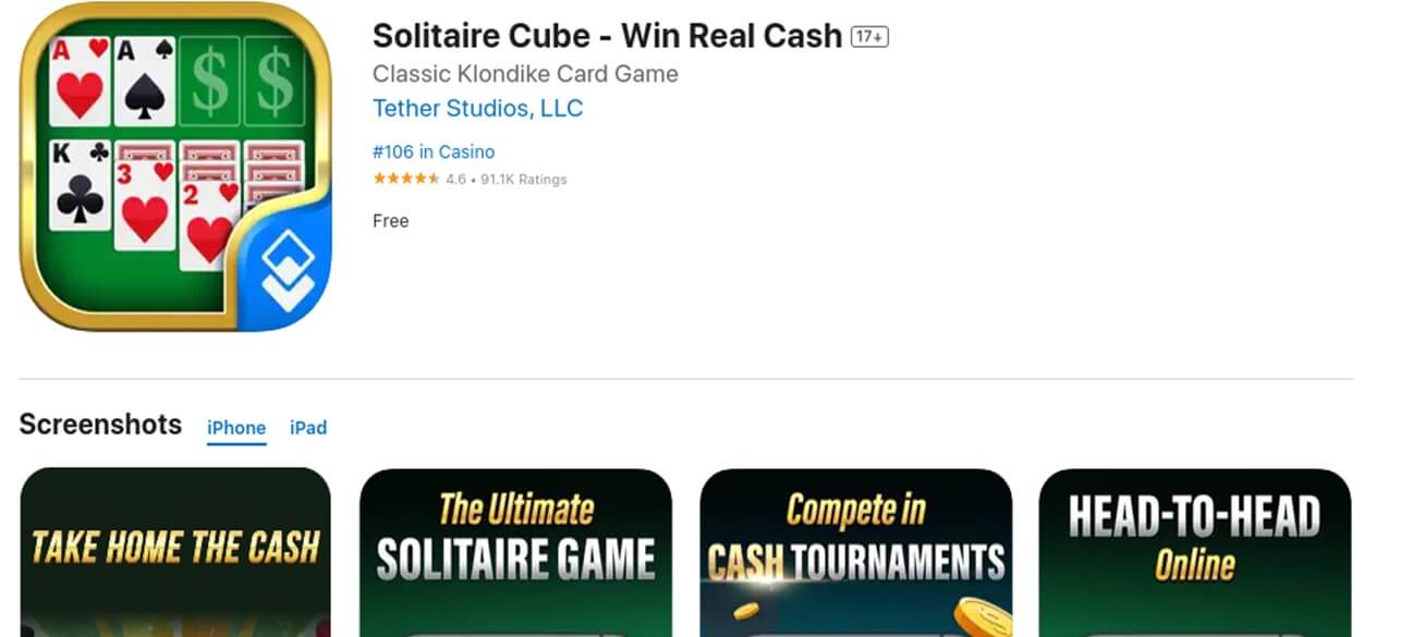 Solitaire Cube iOS App