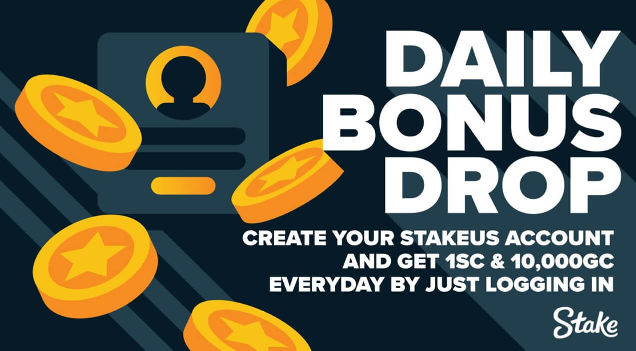Stake.us Daily Bonus Drop