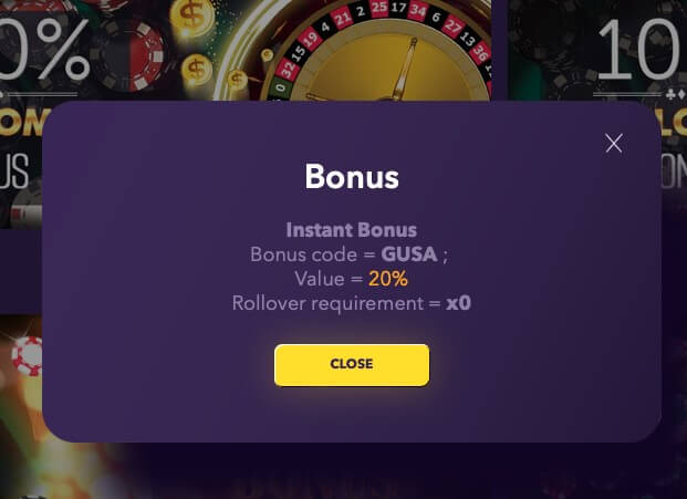 SweepSlots Casino Instant Bonus