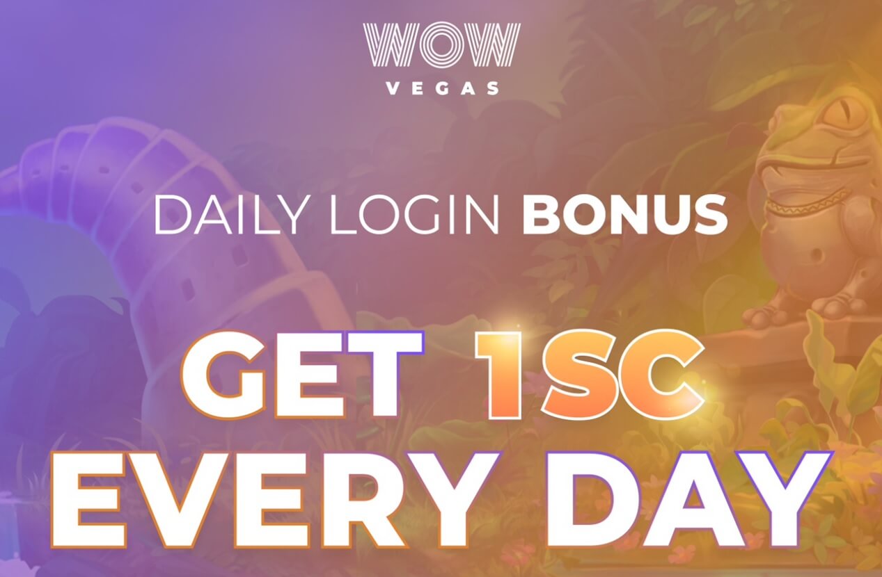 WOW Vegas Casino Daily Login Bonus