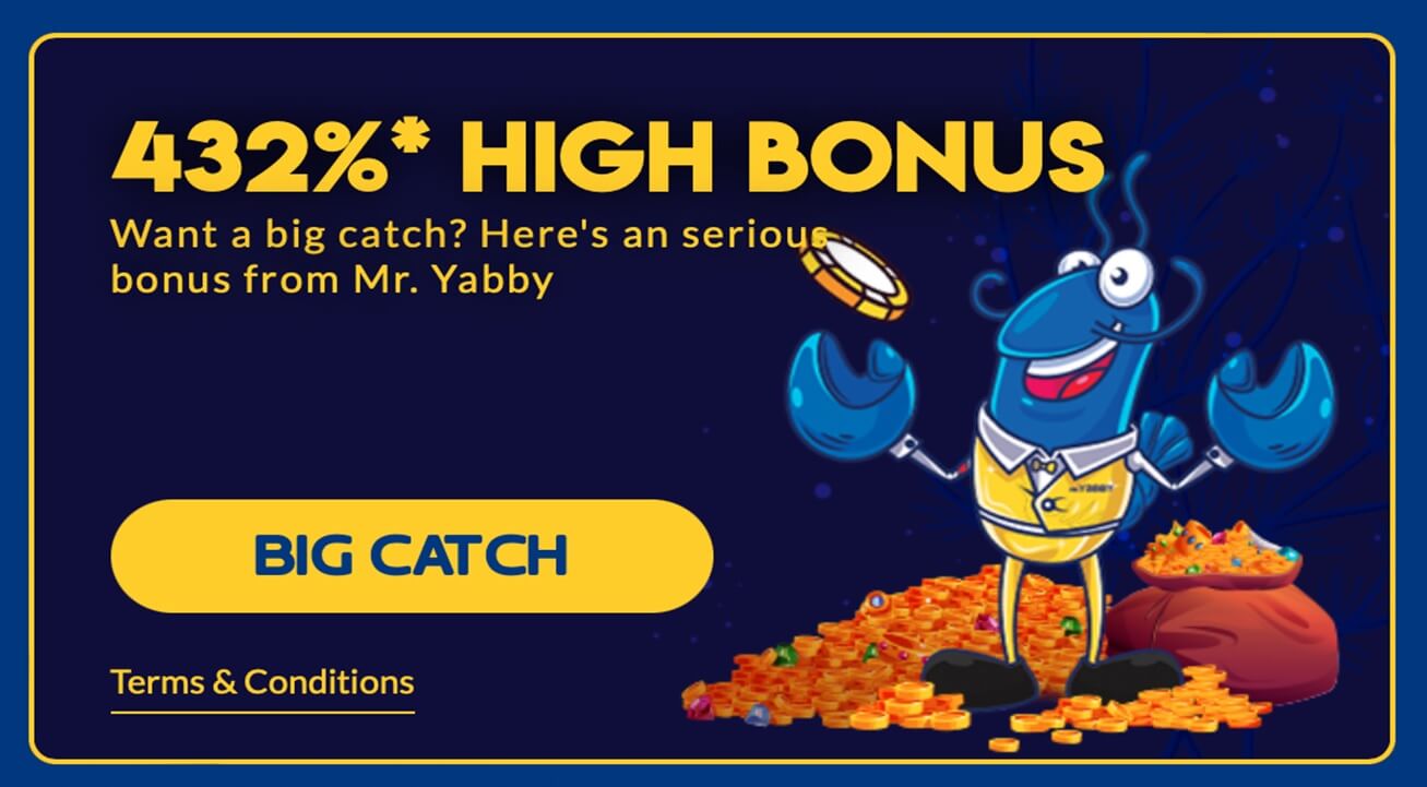 Yabby Casino High Bonus